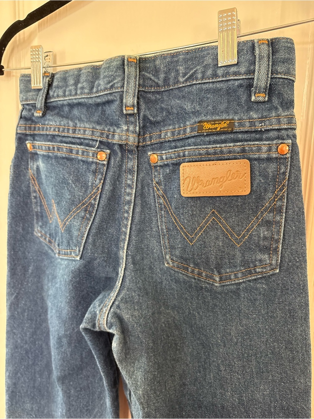 Wrangler Youth Dark Blue High-Rise Denim Jeans